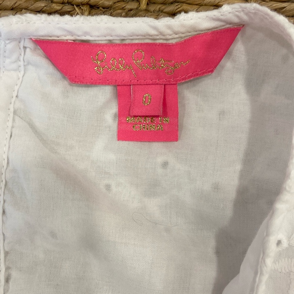 Lilly Pulitzer White Eyelet Ruffle Skirt and Top Set - Picture 7 of 11